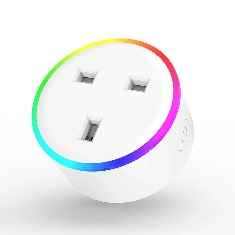 Tuya Smart Plug UK WiFi Remote Control RGB Light Socket Google Alexa