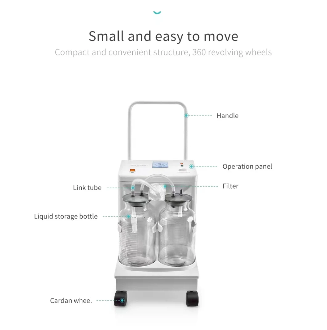 Mn-Sm003 Medical Instrument Clinic Use Movable Phlegm Suction Apparatus